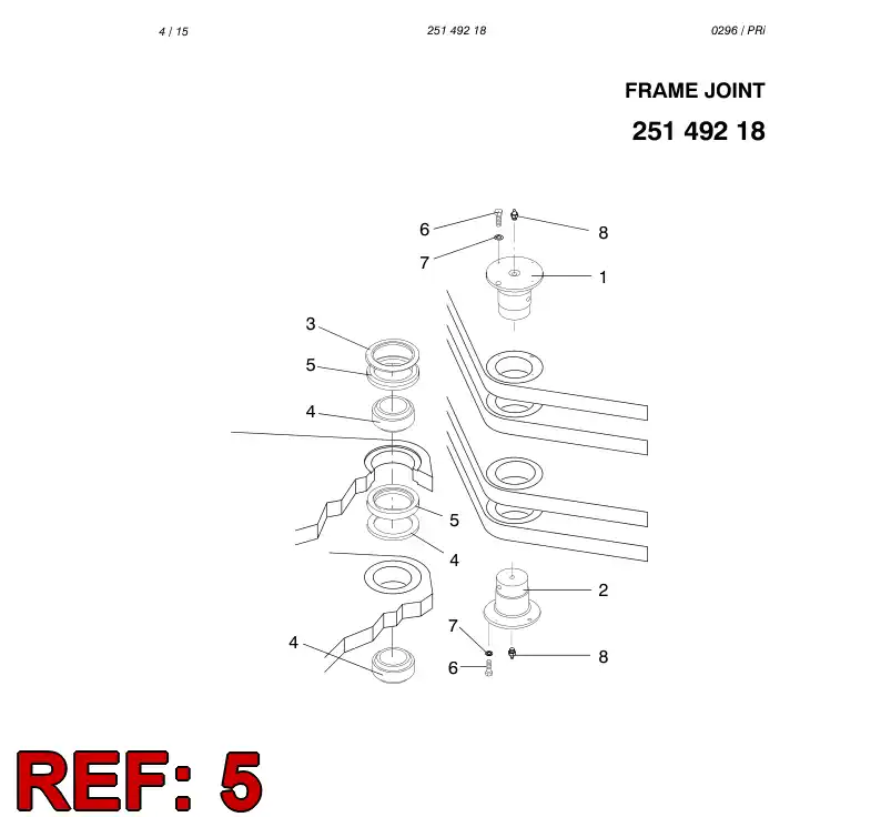 25149628 251 496 28 STEEL RING - Sandvik Technical Drawing