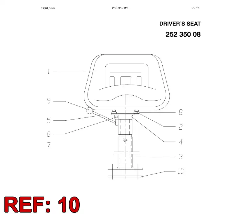 25235548 252 355 48 PLATE - Sandvik Technical Drawing