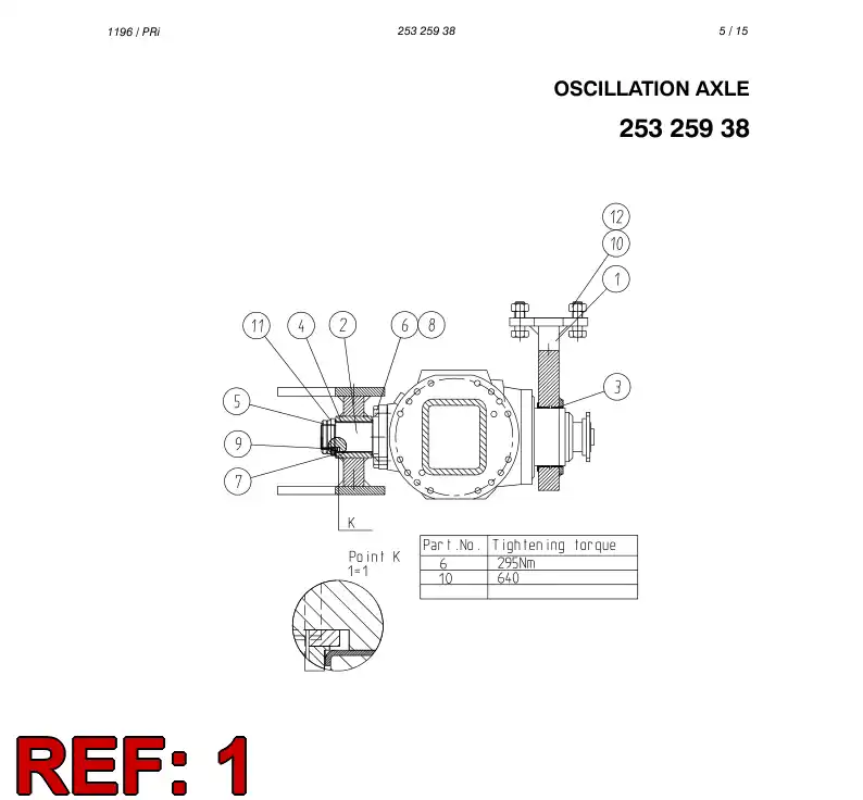 25326008 253 260 08 BEARING BRACKET - Sandvik Technical Drawing