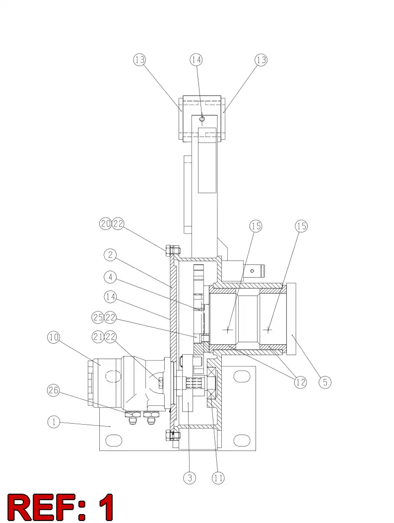 25819608 258 196 08 REAR BOX - Sandvik Technical Drawing