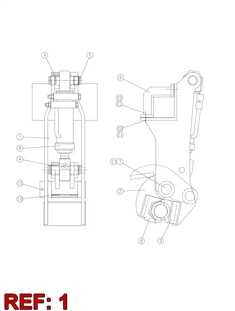 25820658 258 206 58 FRAME - Sandvik Technical Drawing