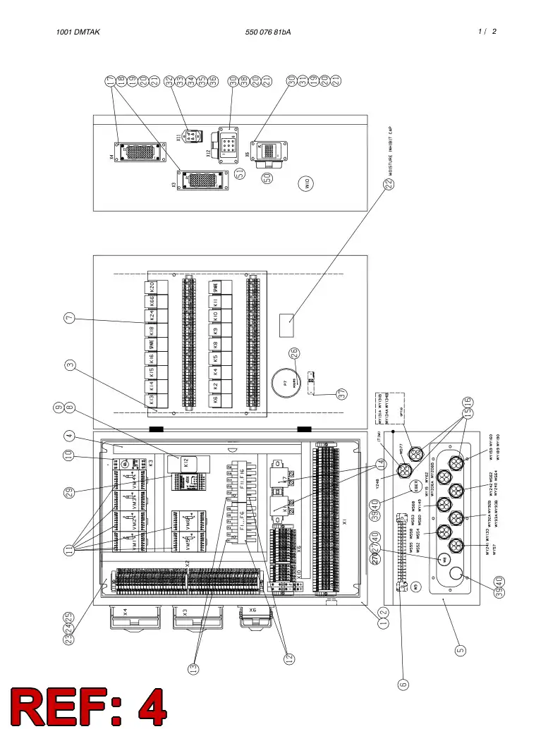 25822398 258 223 98 MOUNTING PLATE 1 - Sandvik Technical Drawing