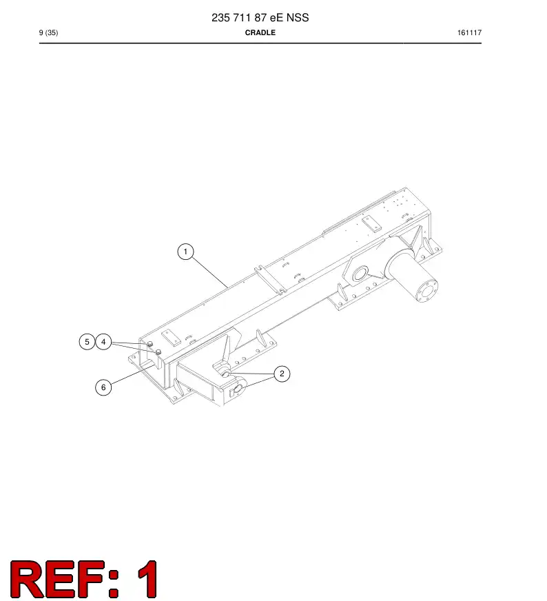 25825318l 258 253 18l CRADLE - Sandvik Technical Drawing