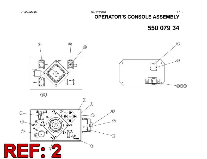 25826048 258 260 48 SYMBOL PLATE - Sandvik Technical Drawing