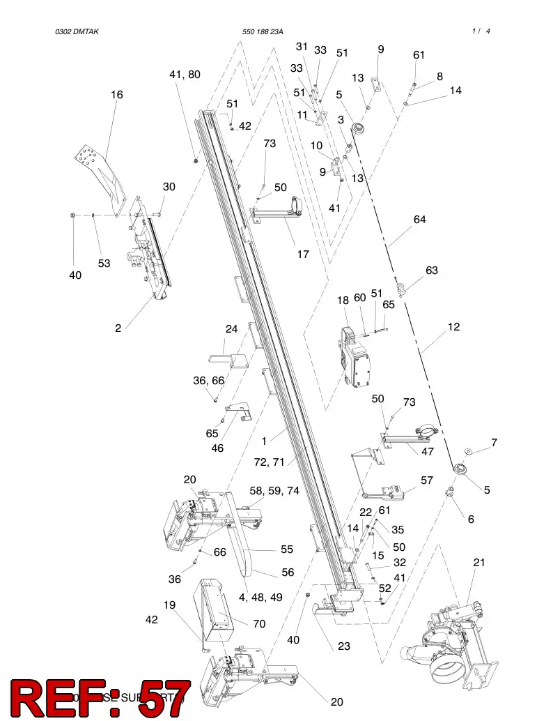 25826608 258 266 08 SAFETY WIRE ASSY - Sandvik Technical Drawing