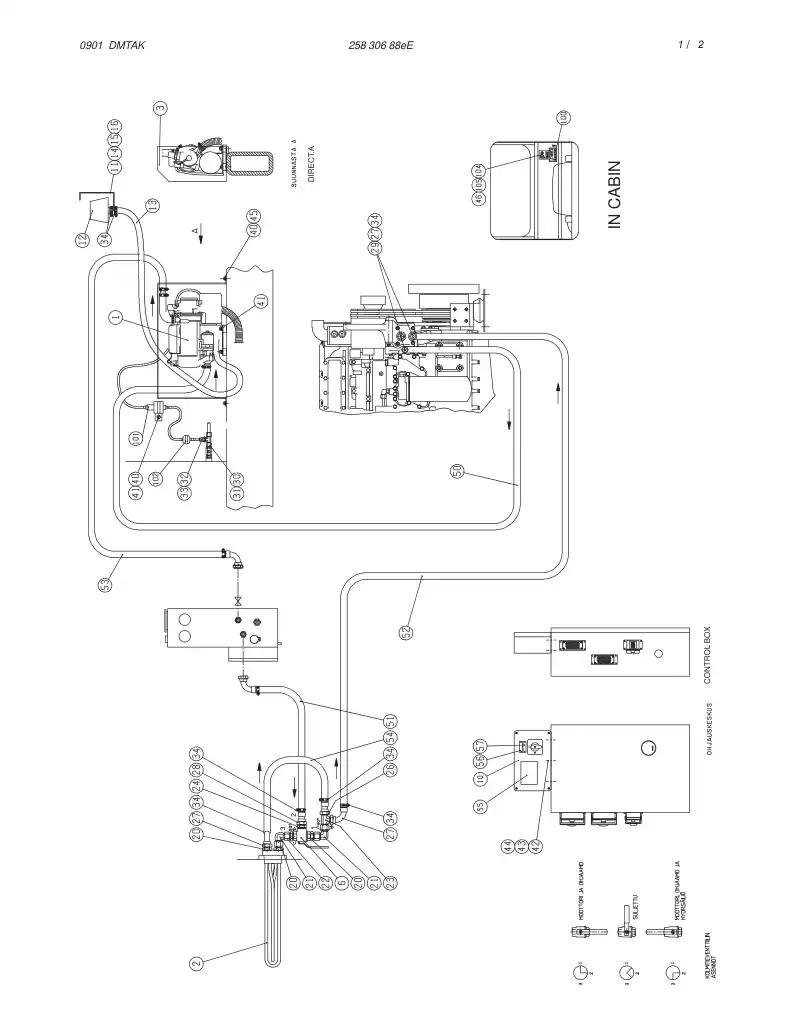 25830688eE 258 306 88eE WATER HEATER ASSEMBLY - Sandvik Technical Drawing