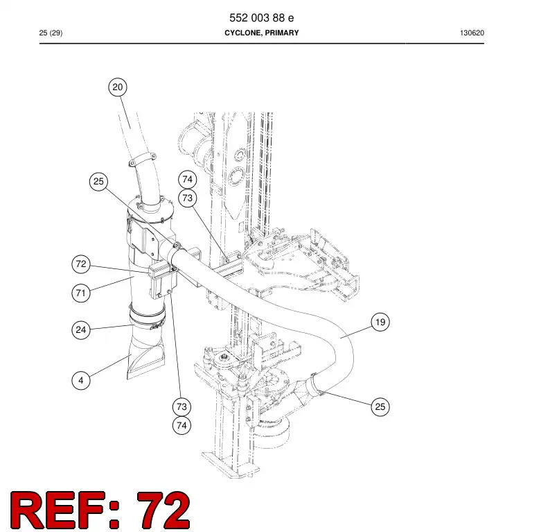 25831158f 258 311 58f MOUNTING BRACKET - Sandvik Technical Drawing