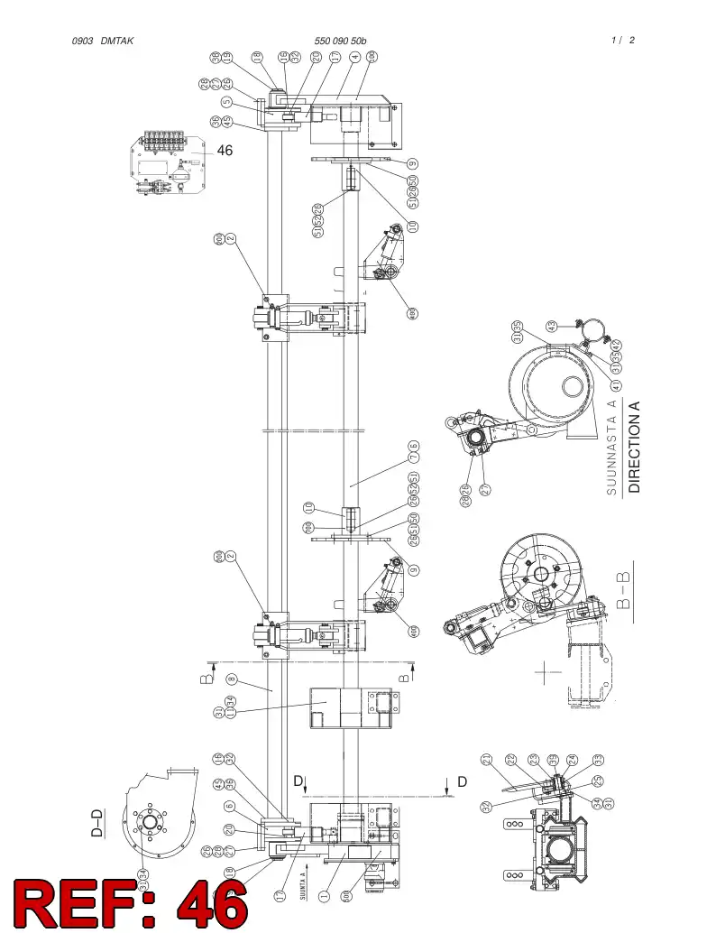 25837922 258 379 22 VALVE ASSY - Sandvik Technical Drawing