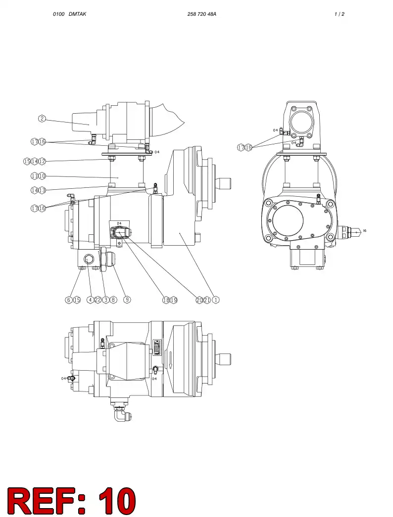 25838528 258 385 28 RAISING FLANGE - Sandvik Technical Drawing