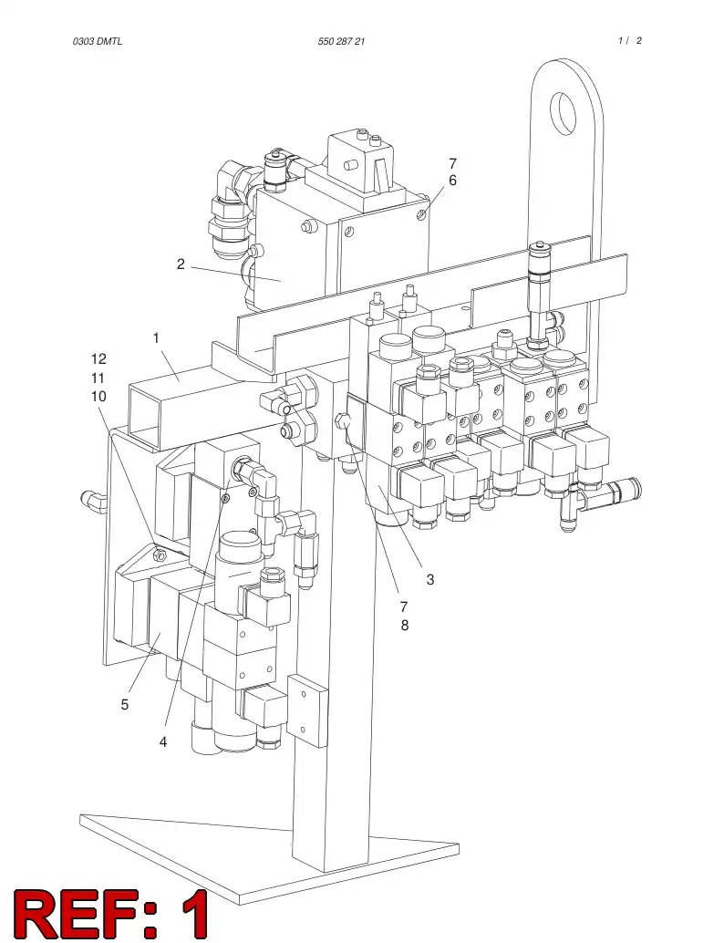 25842068 258 420 68 SUPPORT - Sandvik Technical Drawing