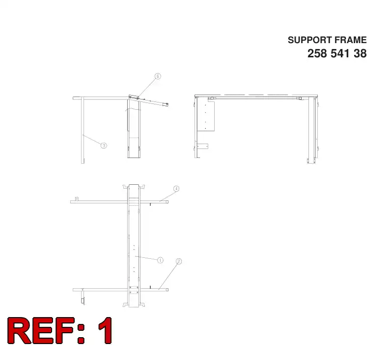 25854678 258 546 78 TARGA FRAME - Sandvik Technical Drawing