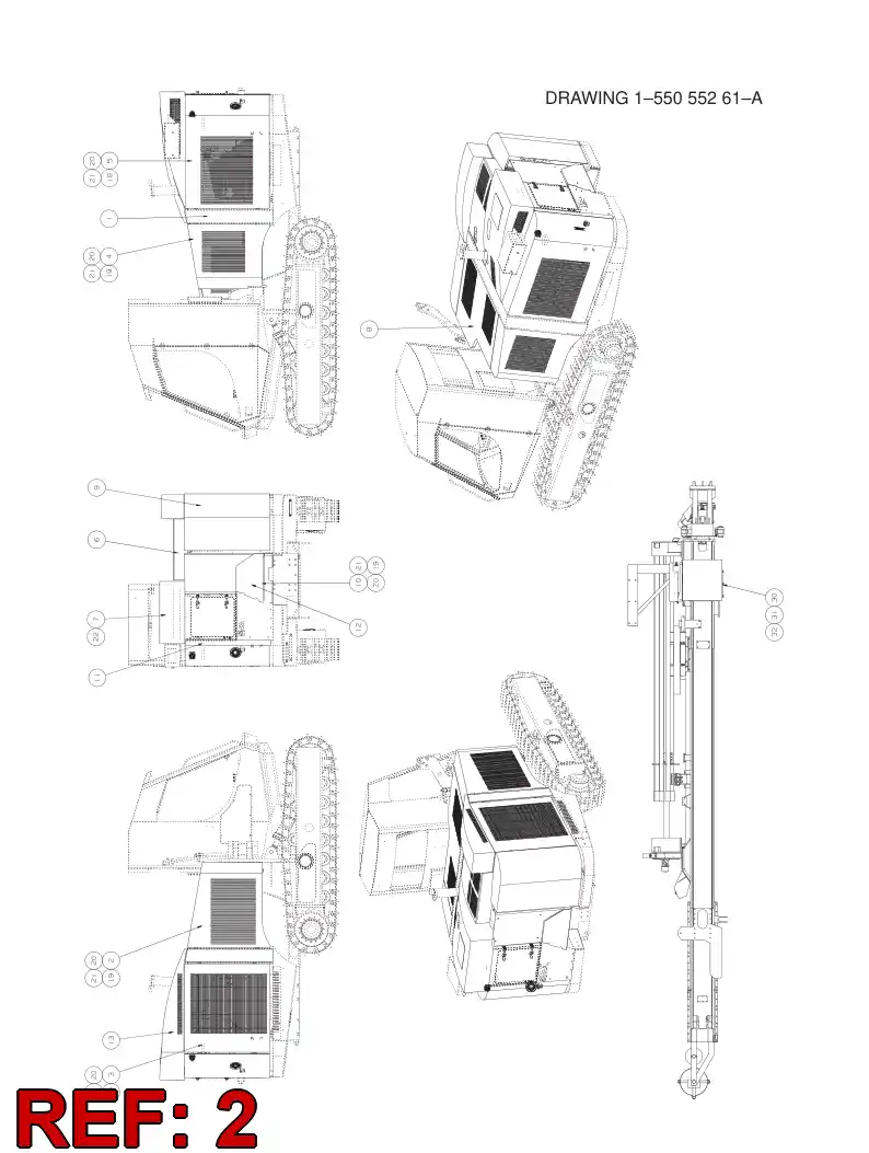 25855558 258 555 58 FRONT DOOR, RIGHT - Sandvik Technical Drawing