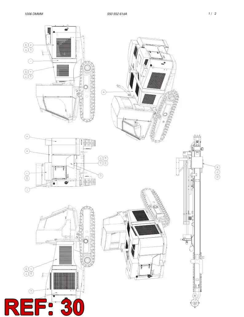 25855838 258 558 38 COVER, RC CONTR. VALVES - Sandvik Technical Drawing