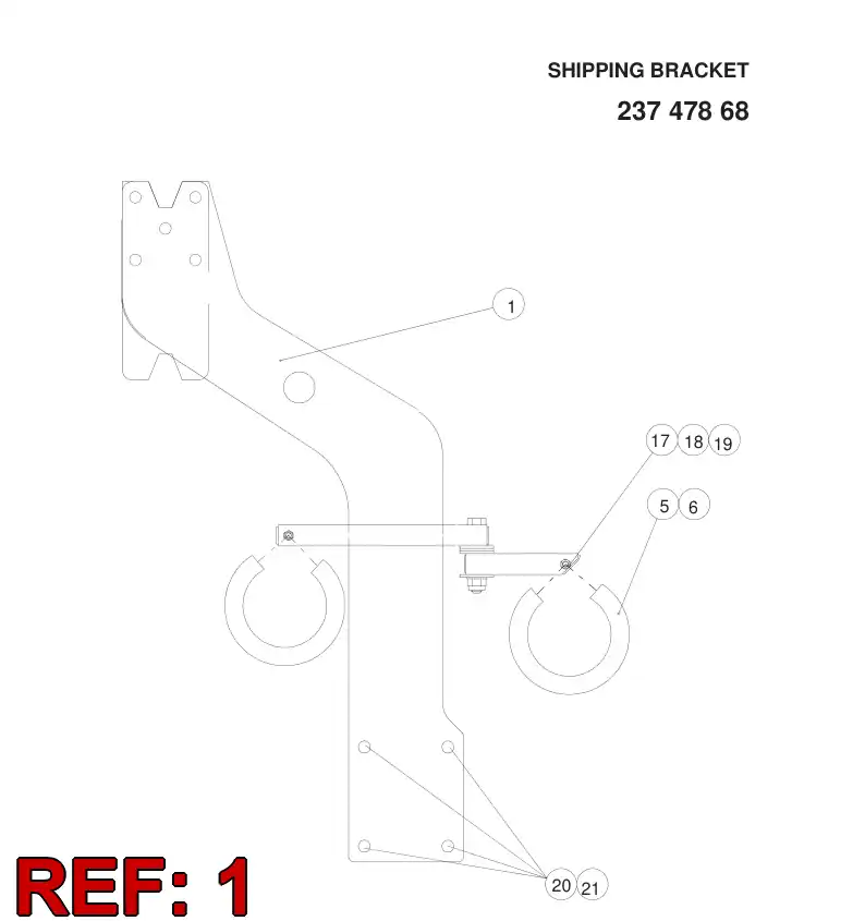 25859208 258 592 08 TRANS SUPPORT - Sandvik Technical Drawing