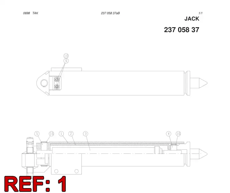 25866878 258 668 78 OUTER TUBE - Sandvik Technical Drawing
