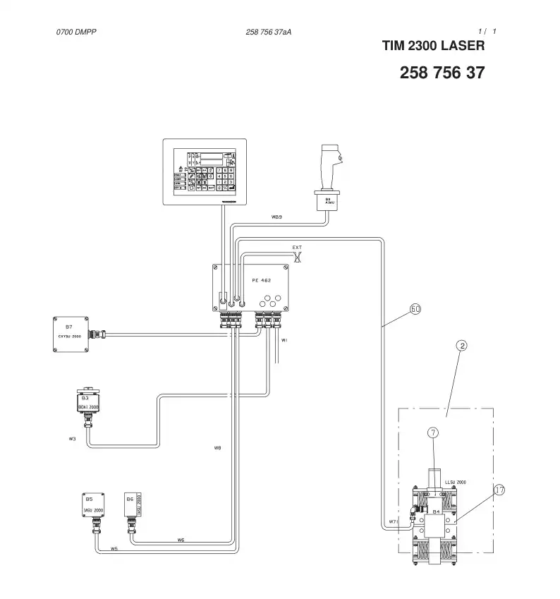25875637aA 258 756 37aA TIM 2300 LASER - Sandvik Technical Drawing