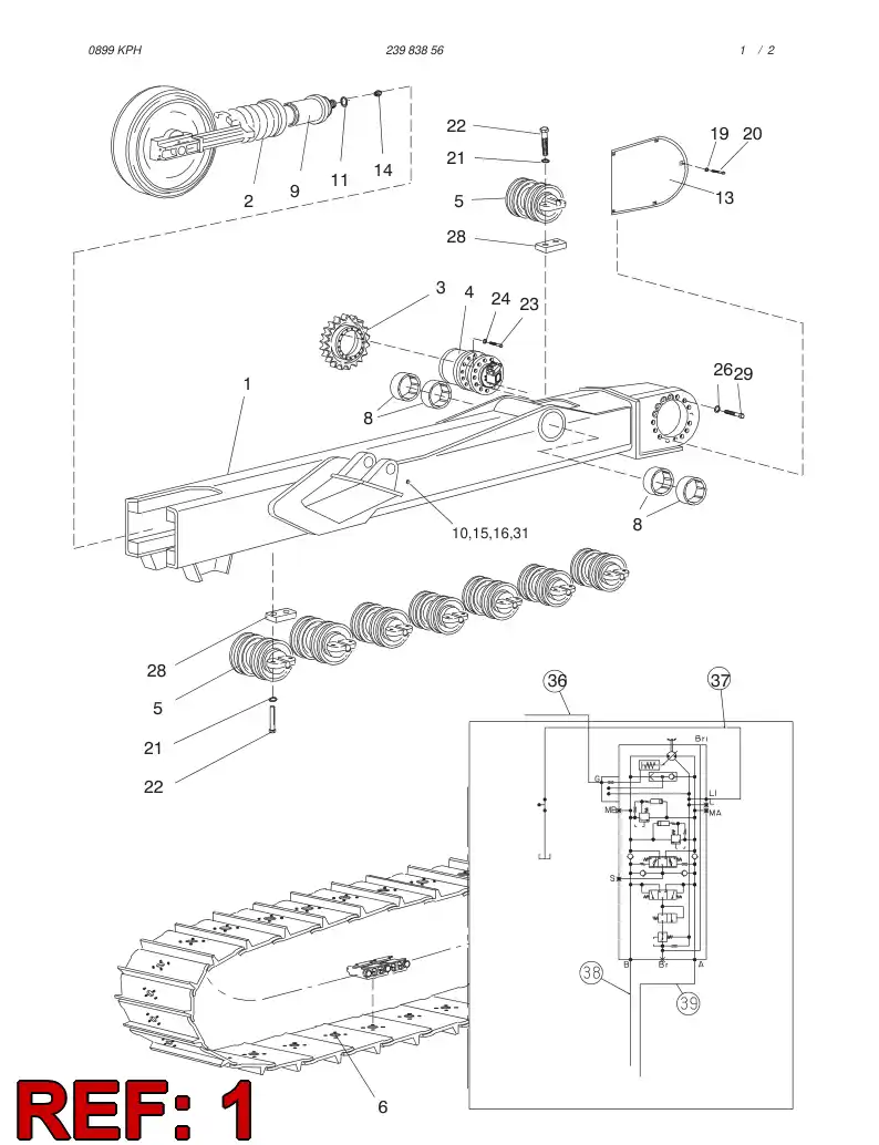 25879708 258 797 08 FRAME, RIGHT - Sandvik Technical Drawing