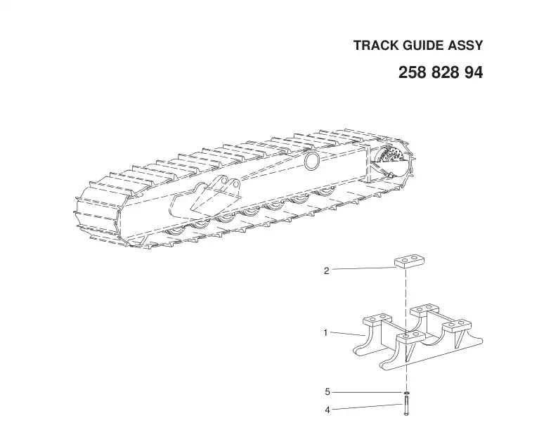 25882894 258 828 94 TRACK GUIDE ASSY - Sandvik Technical Drawing