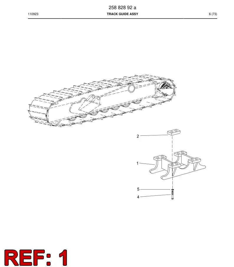 25882918a 258 829 18a TRACK GUIDE - Sandvik Technical Drawing