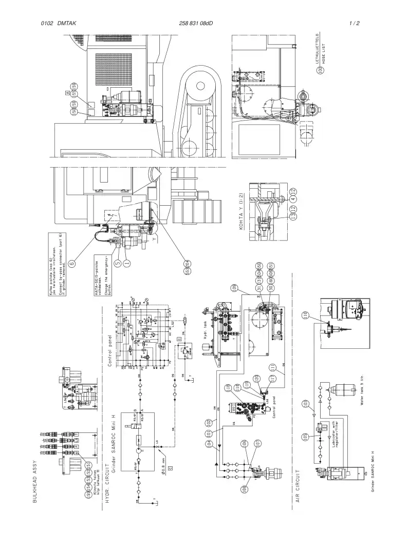 25883108gG 258 831 08gG GRINDER ASSY - Sandvik Technical Drawing