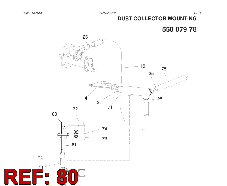 25884008 258 840 08 ARM - Sandvik Technical Drawing