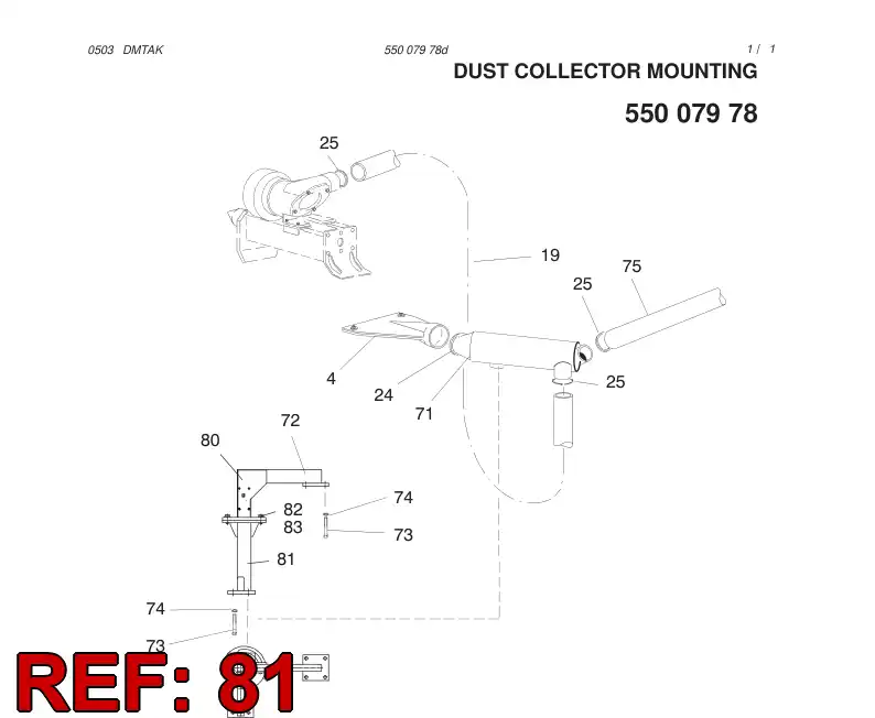 25884118 258 841 18 ARM - Sandvik Technical Drawing