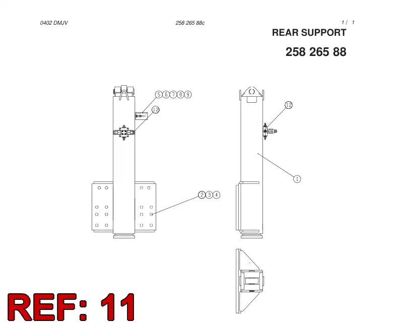 25884784 258 847 84 HYDR. CIRCUIT DIAGRAM - Sandvik Technical Drawing