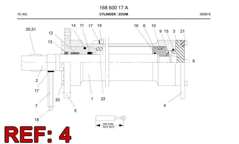 26120058 261 200 58 PLATE - Sandvik Technical Drawing