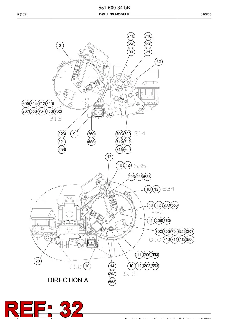 26200268 262 002 68 SPACER - Sandvik Technical Drawing