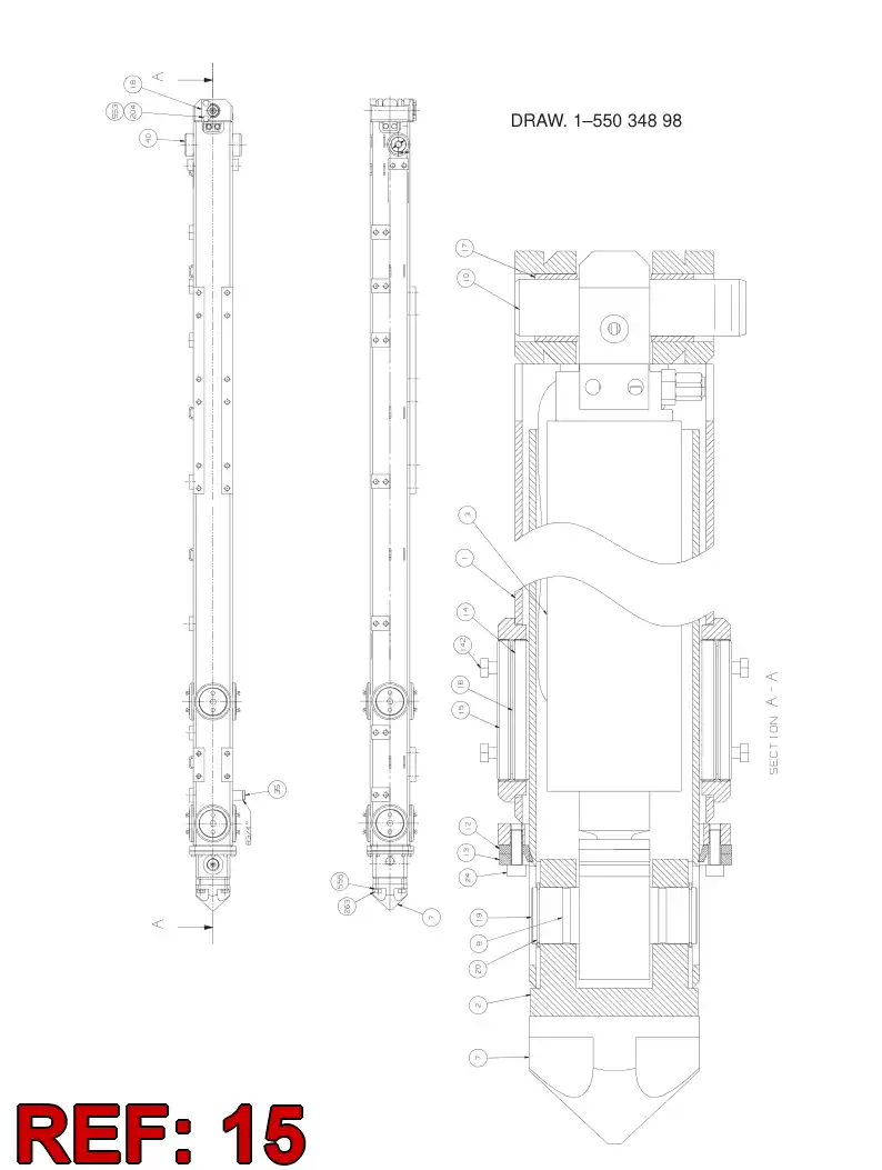 26213068 262 130 68 LOCK PIECE M100X2-10 - Sandvik Technical Drawing