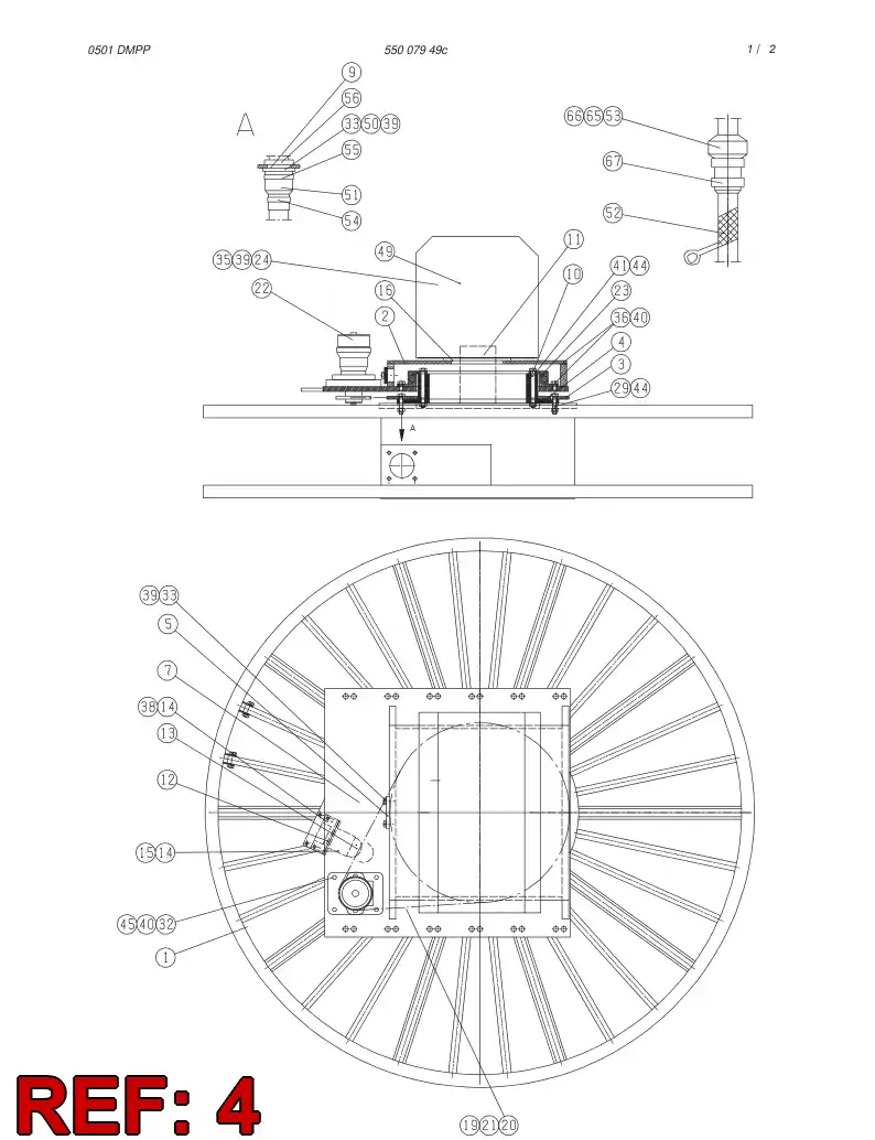 26247648 262 476 48 PLATE - Sandvik Technical Drawing