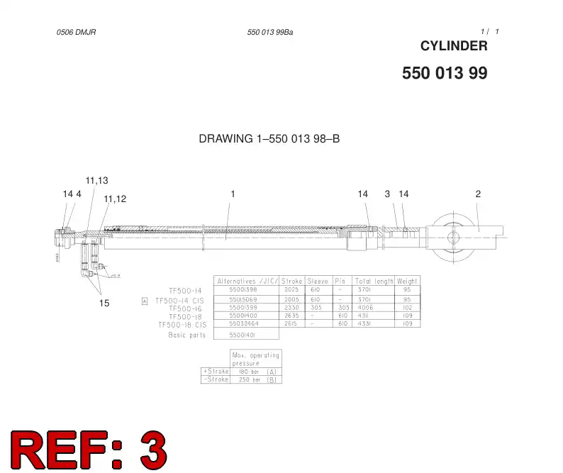 26251188 262 511 88 BUSHING - Sandvik Technical Drawing