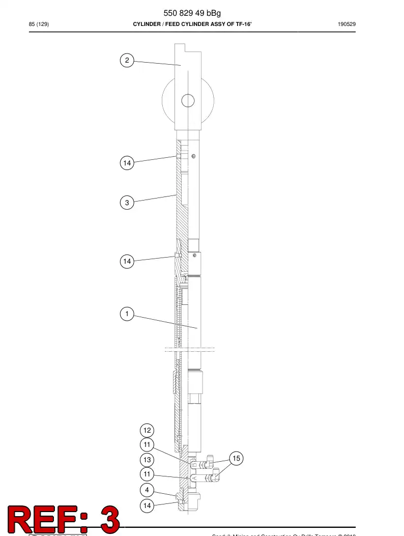26251188a 262 511 88a Bushing - Sandvik Technical Drawing