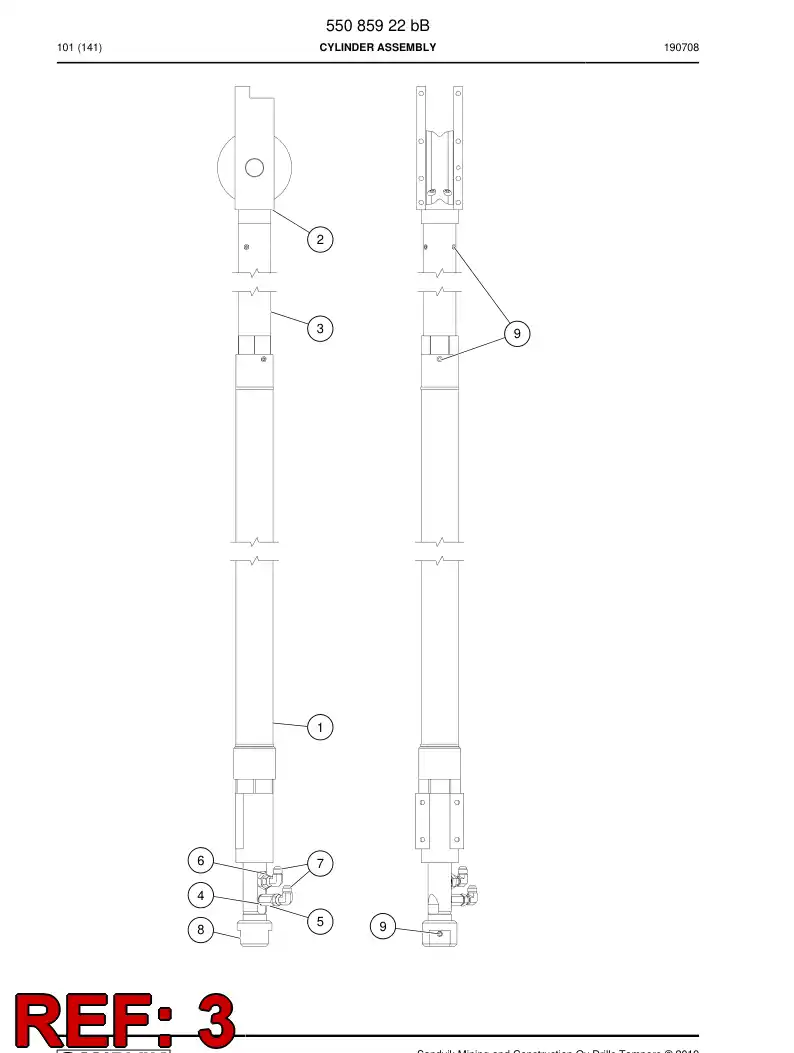 26251208a 262 512 08a Bushing - Sandvik Technical Drawing