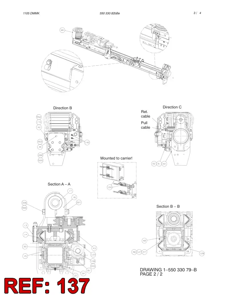 26252218 262 522 18 ADAPTER - Sandvik Technical Drawing