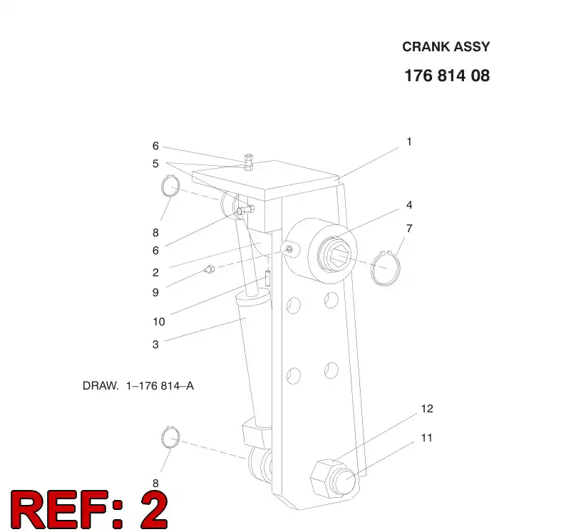 26315528 263 155 28 CRANK - Sandvik Technical Drawing