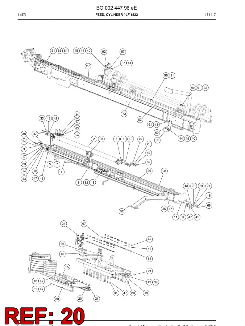 26337627f 263 376 27f Slipper Pad - Sandvik Technical Drawing