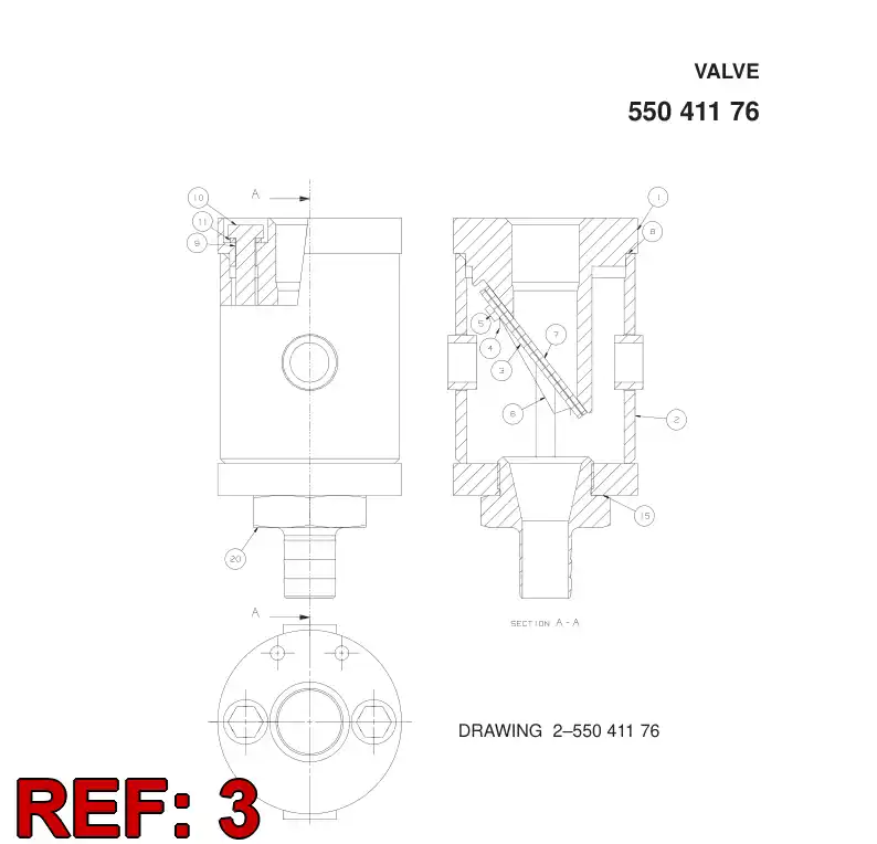 26343618 263 436 18 FLAPPER - Sandvik Technical Drawing