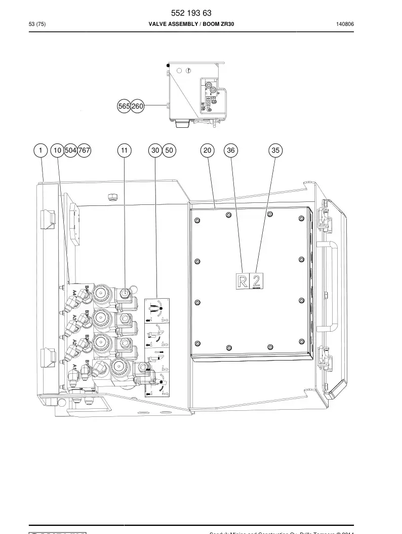 26344198a 263 441 98a SEAL - Sandvik Technical Drawing