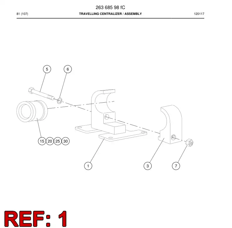 26368468a 263 684 68a Frame - Sandvik Technical Drawing