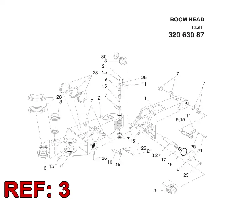 26375908 263 759 08 Bushing, Bearing - Sandvik Technical Drawing