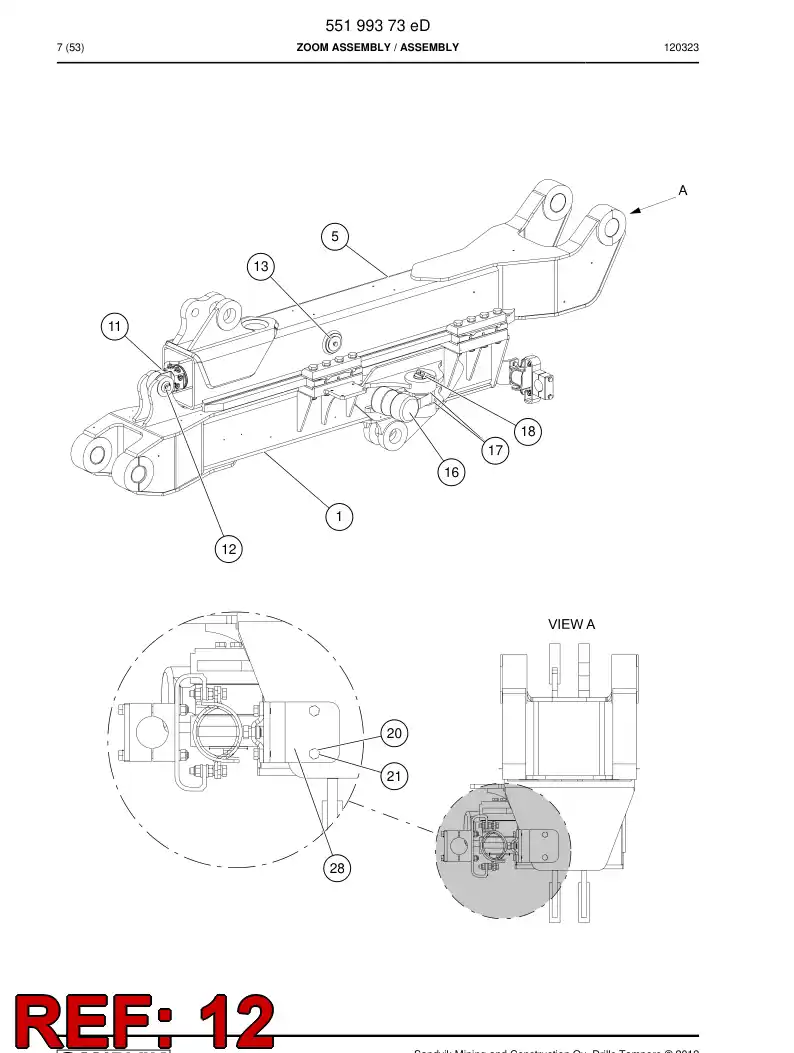 26377898a 263 778 98a PIN, CNICO - Sandvik Technical Drawing