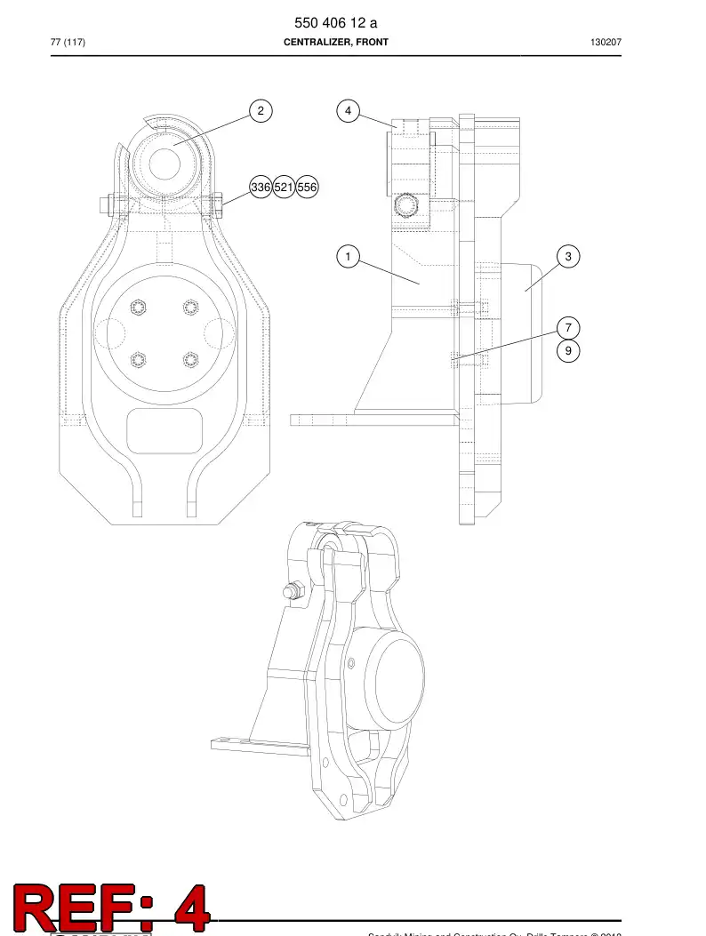 26393408c 263 934 08c Jaw - Sandvik Technical Drawing