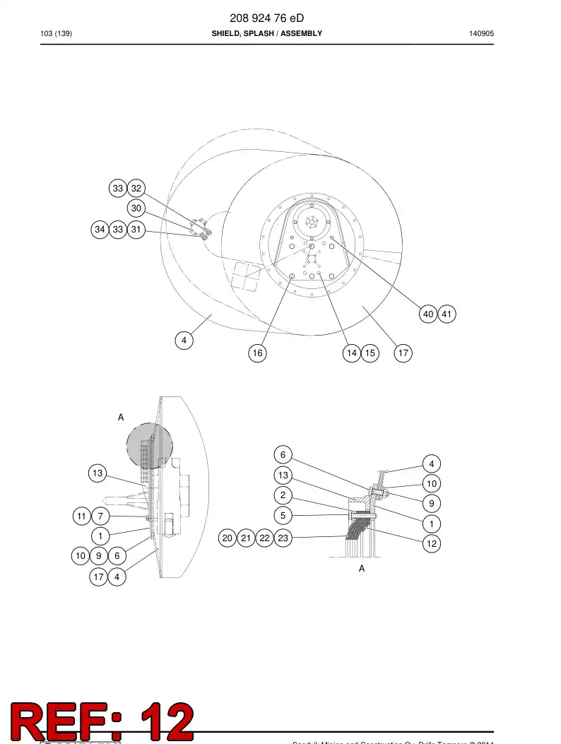 26395398b 263 953 98b Cone - Sandvik Technical Drawing