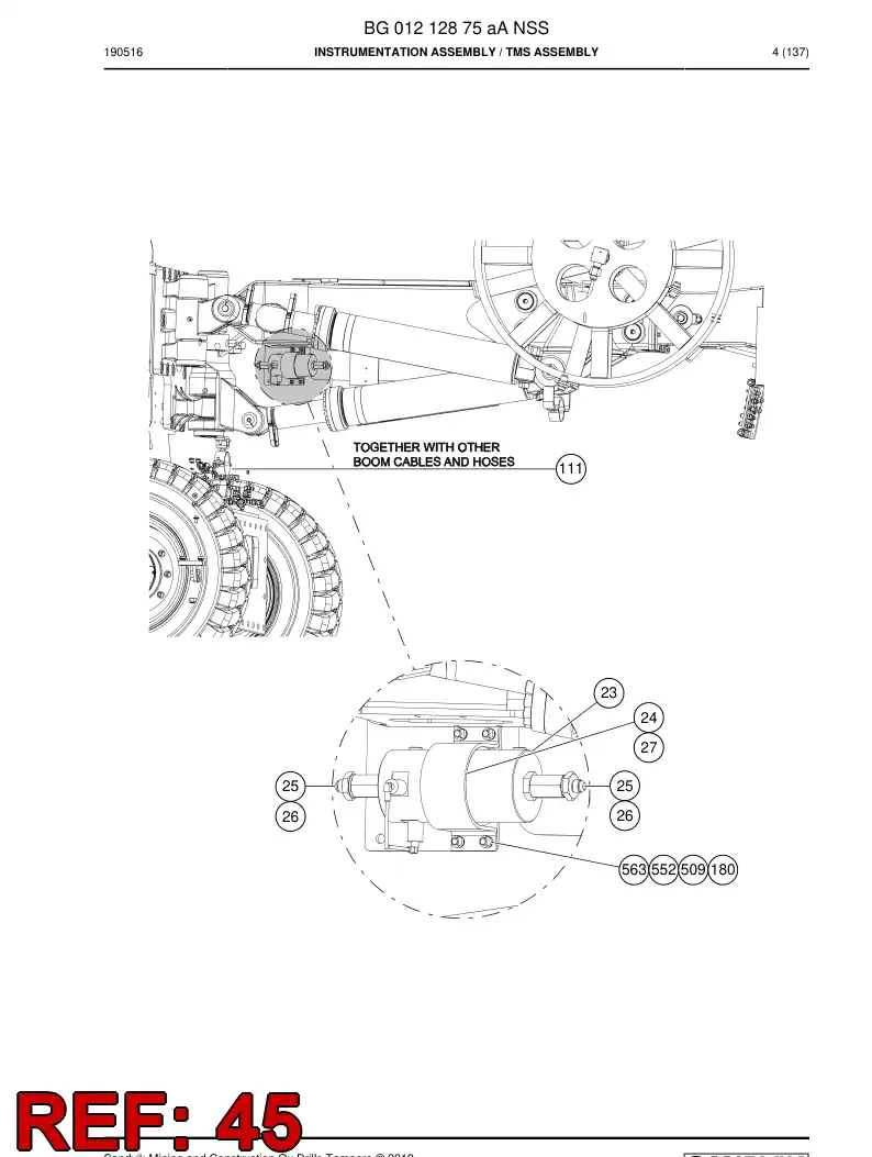 26395708g 263 957 08g Cover - Sandvik Technical Drawing