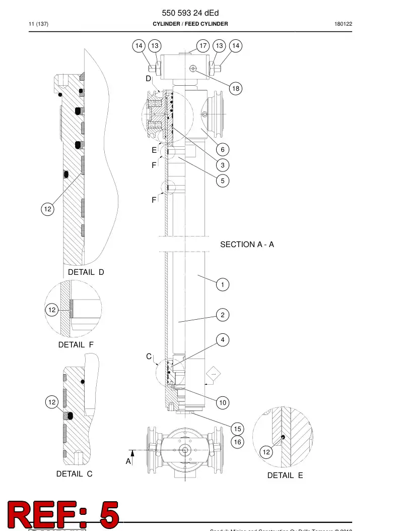 26402868d 264 028 68d Limit bushing - Sandvik Technical Drawing
