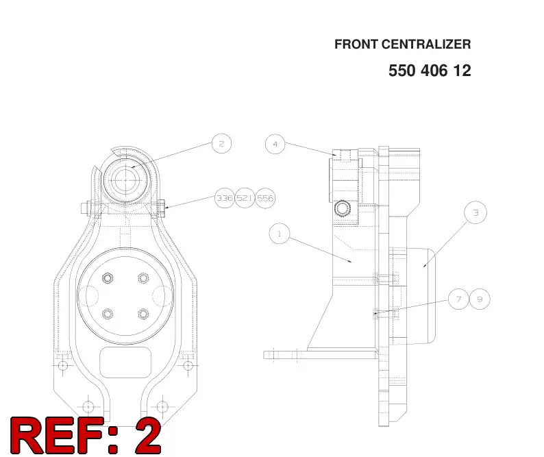 26403748 264 037 48 GUIDE PIECE - Sandvik Technical Drawing