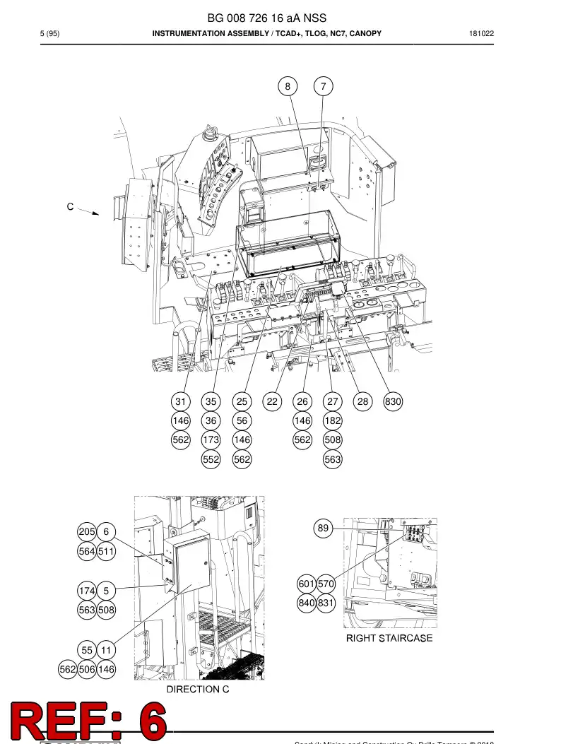 26406928a 264 069 28a Support - Sandvik Technical Drawing