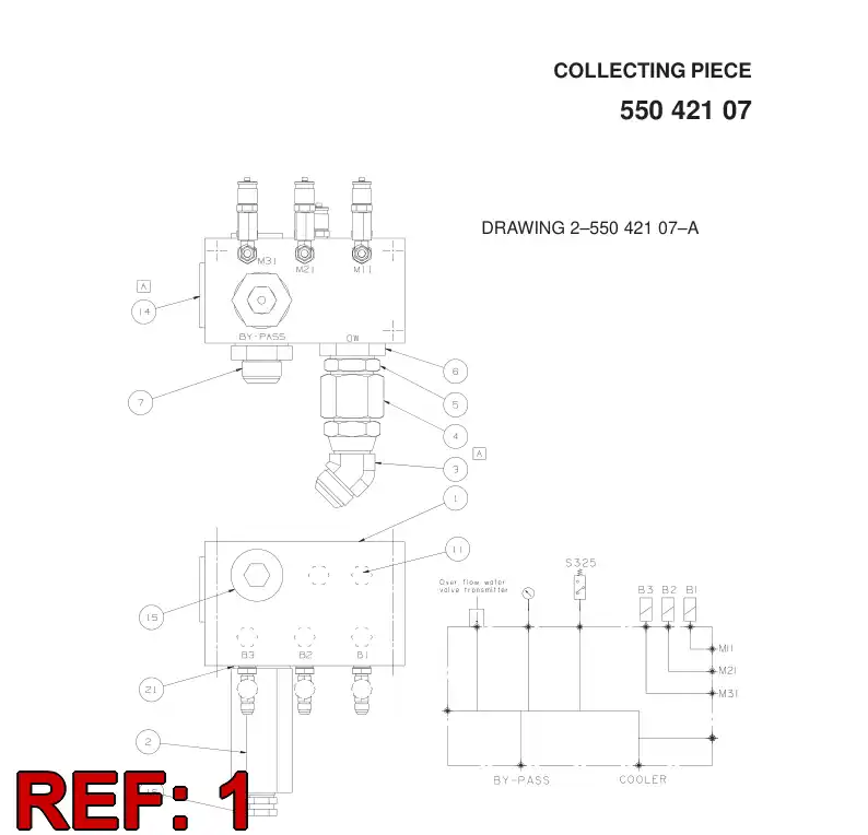 26416678 264 166 78 BLOCO DO COLETOR - Sandvik Technical Drawing