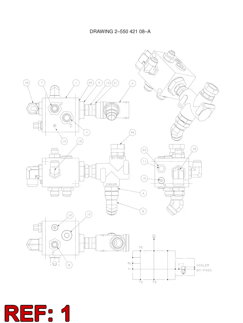 26416708 264 167 08 BLOCO DO COLETOR - Sandvik Technical Drawing